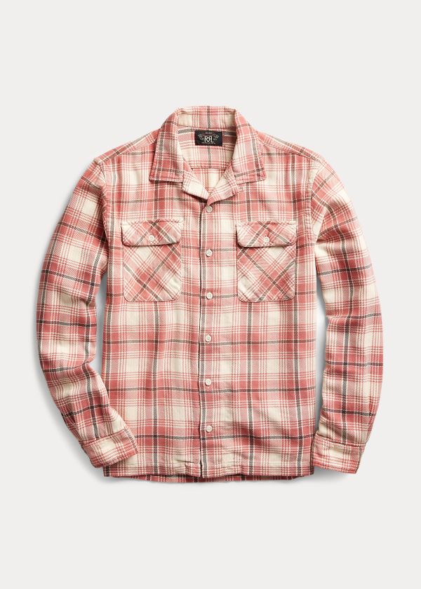 Camisa Ralph Lauren Hombre Rojos - Plaid Twill Camp - JXDOA1572